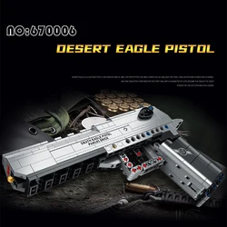 Desert Eagle 360pcs Building Block Military Game weapon M10 Building Block Model Assembly Kit Children's boy Toy Christmas gift