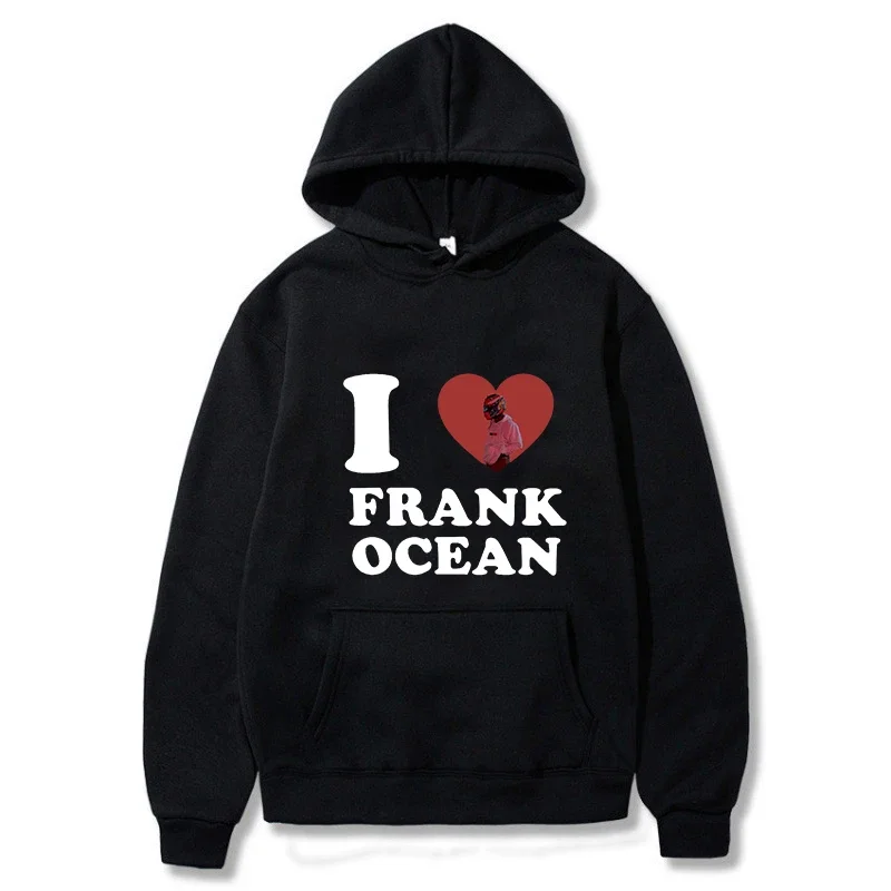 Men's I Love FRANK OCEAN Printed Hoodie New Cool Hoodie Hot Sale Men Women Vintage Casual Sweatshirt Unisex Long Sleeve Pullover