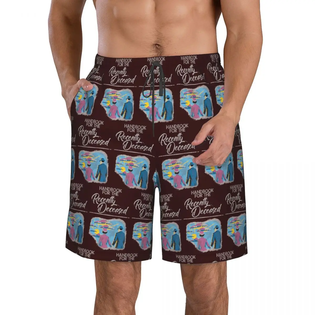 Handbook For The Recently Deceased Trunks Beach Board Shorts Casual Quick Dry Swim Summer Men Pants