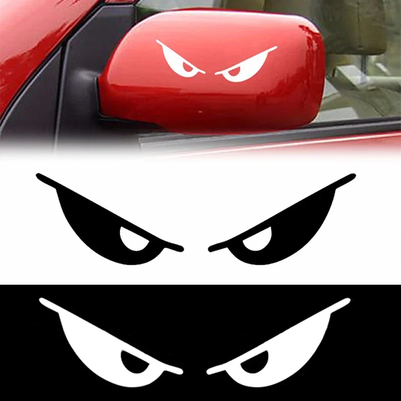 

Evil Eyes Car Motorcycle Stickers PET Reflective Helmet Body Sticker Personality Decoration Decals Auto Exterior Decor Accessory