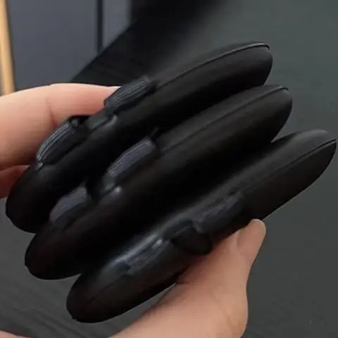 قطعة واحدة من إسفنجة مكياج ناعمة ذات الاستخدام المزدوج - أداة مكياج من القطن الجاف والرطب والحلوى الهوائية