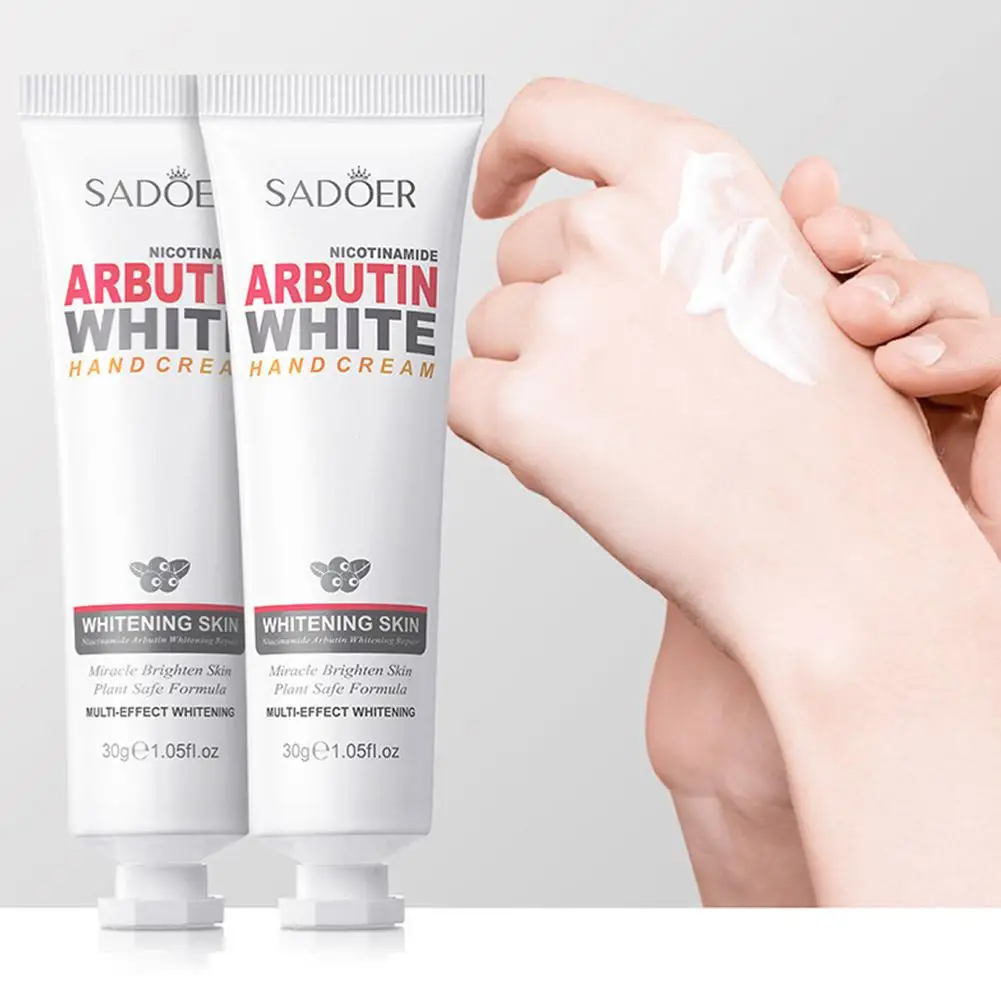 30g Arbutin Hand Cream Anti-Chafing Repair Soften Skin Whitening Care Winter Hand Moisturizing Anti-Crack Niacinamide Skin R9Z3