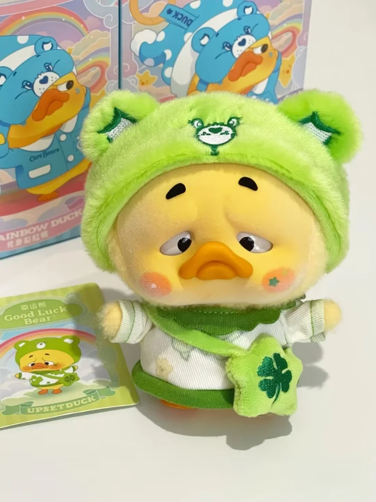 Original Care Bears X Upsetduck Be Rainbow Duck Series Blind Box Ciondolo Kawaii Scatola misteriosa Deco Anime Figure Doll Regalo di compleanno