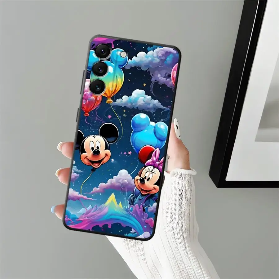 حافظة كارتون ديزني ميكي لهاتف سامسونج جالاكسي A05 A06 A01 A02 A07 A10 A20 نوت 20 Ultra 9 10 A04 A50 A70 A03 A30 A40 ظهر ناعم