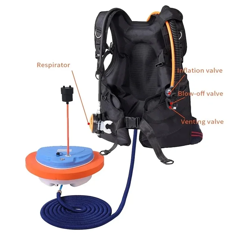 Scuba Diving Snorkel Equipment New Portable Rechargeable Trap Mobile Ventilator Support Underwater Snorkel Diving