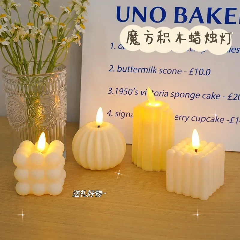 

LED Electronic Candle Light Proposal Confession Romantic Atmosphere Decoration Props Birthday Arrangement Candlelight