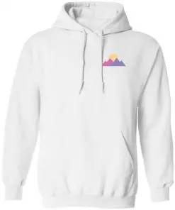 2022 Purpled Pastel Mountain Color Block Hoodie New Printed Hoodie Harajuku Sweatshirt Men Women pullover Clothes