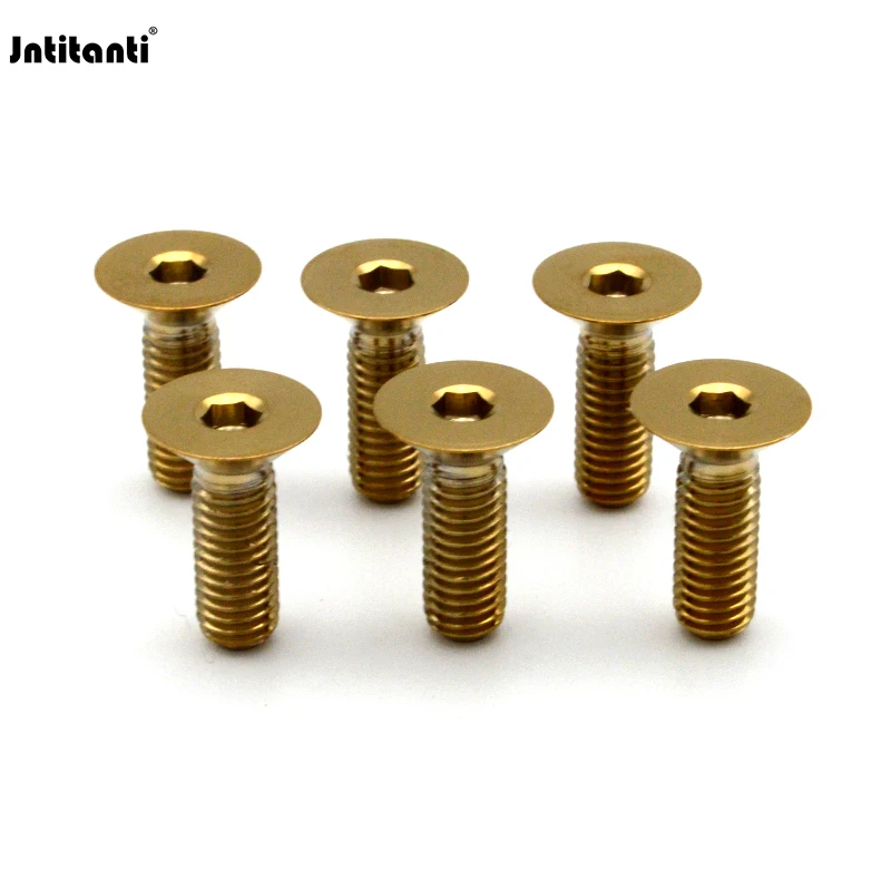 Jntitanti Countersunk Gr.5 Titanium Alloy Ti-6Al-4V Bolt M5 for Auto Steering Wheel Modification