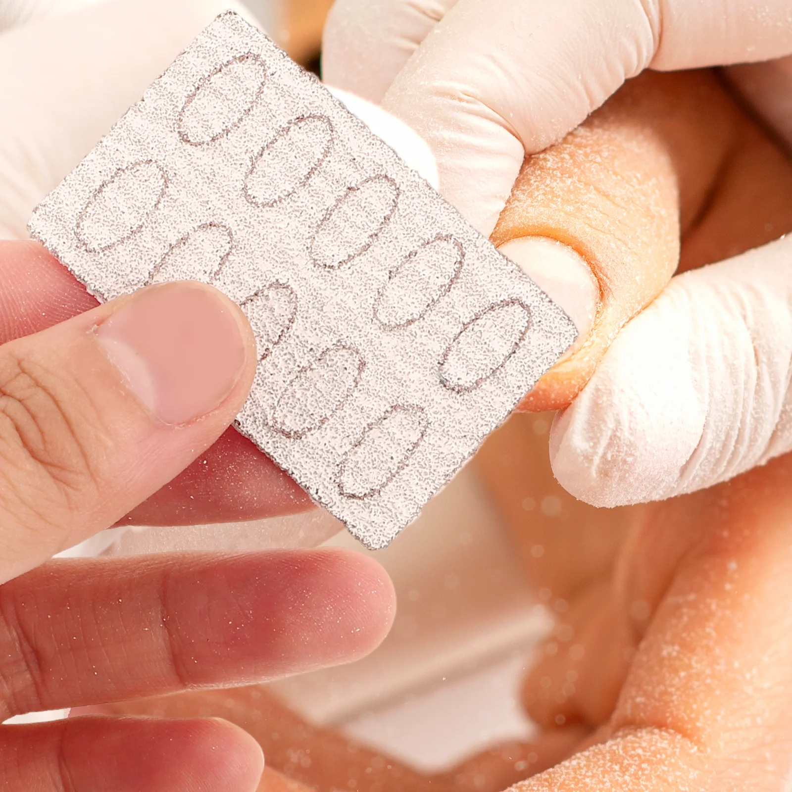 25 قطعة قبل تلميع الرمال ورقة إزالة الجلد الميت مسمار انتهازي أداة ل مانيكير باديكير دائم الرملي منصات ملف الأظافر استبدال #5