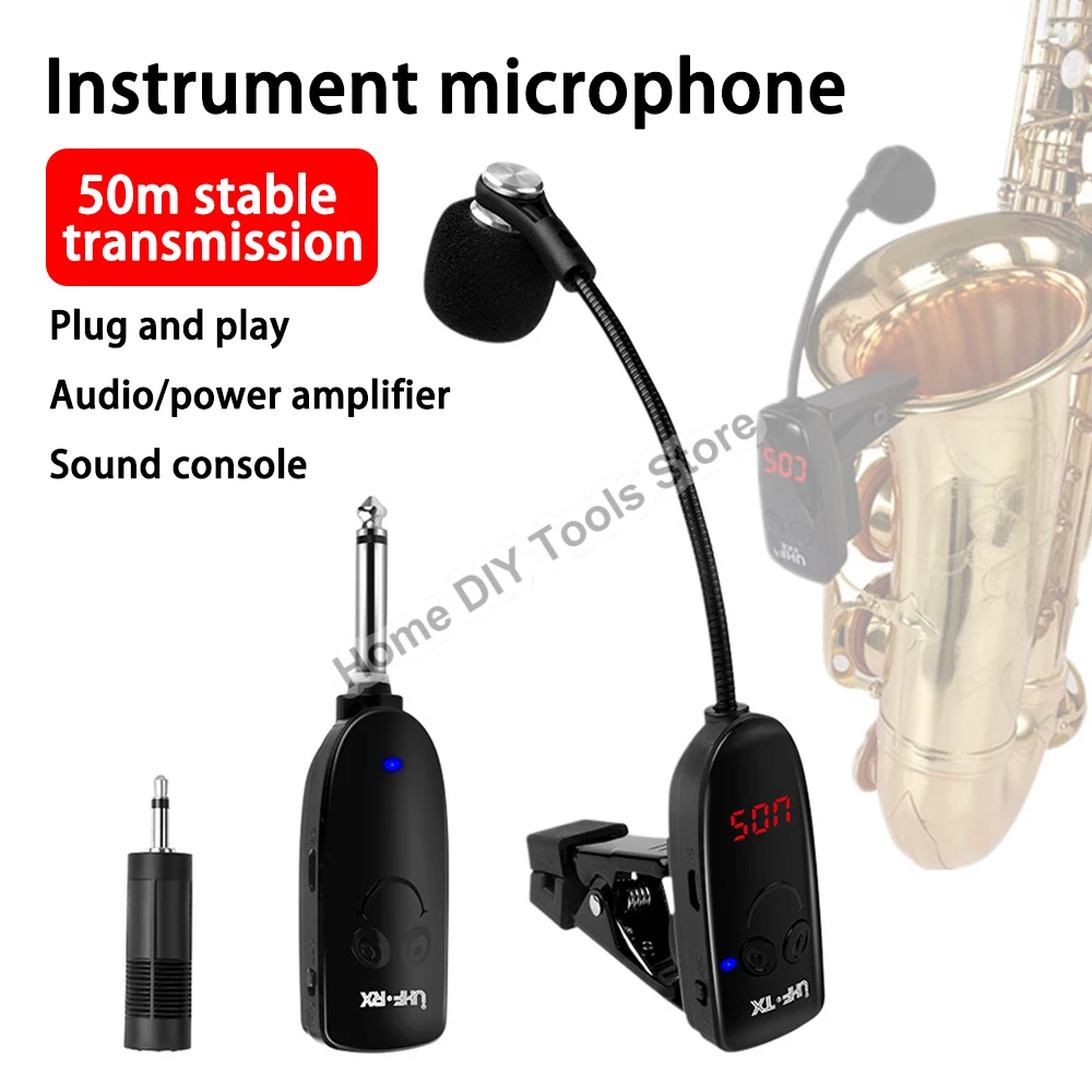 microfone sem fio adequado para saxofone trompete trombone trompa e outros instrumentos multiplos orquestral sao universais 01