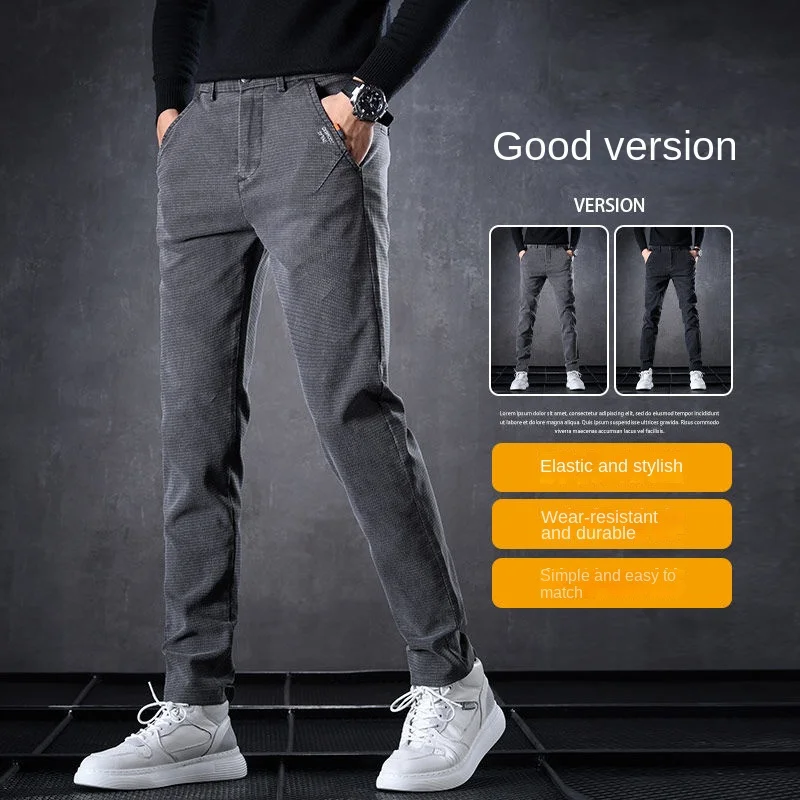 Jeans tipis pria, Busana Harajuku kualitas tinggi 2023, mewah, musim panas, celana Jeans panjang keren, pakaian Golf kasual Mode Korea ramping Musim Semi