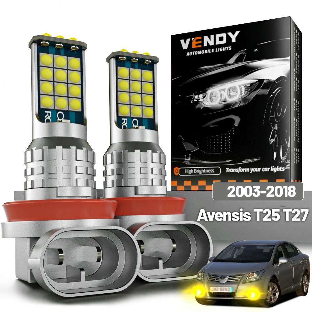 

2pcs LED Fog Light For Toyota Avensis T25 T27 2003-2018 2004 2005 2006 2007 2008 2009 2010 2011 2012 2013 2014 2015 Accessories