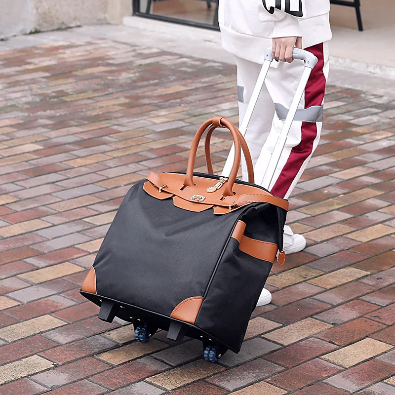 Kurzstrecken-Trolley-Tasche für Frauen, Trolley-Koffer mit großer Kapazität, leichte Reisetasche, Schlepp gepäck tasche