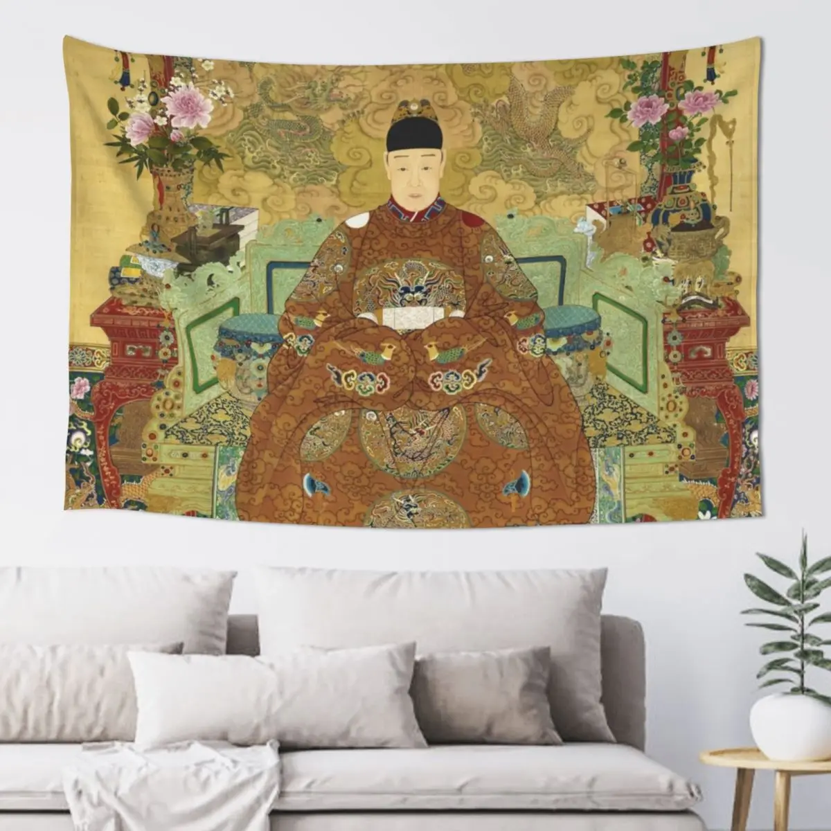 

Emperor Zhe (Artist Unknown) after 1620 Tapestry Room Decoration Aesthetic Aesthetic Room Decoration Tapestry