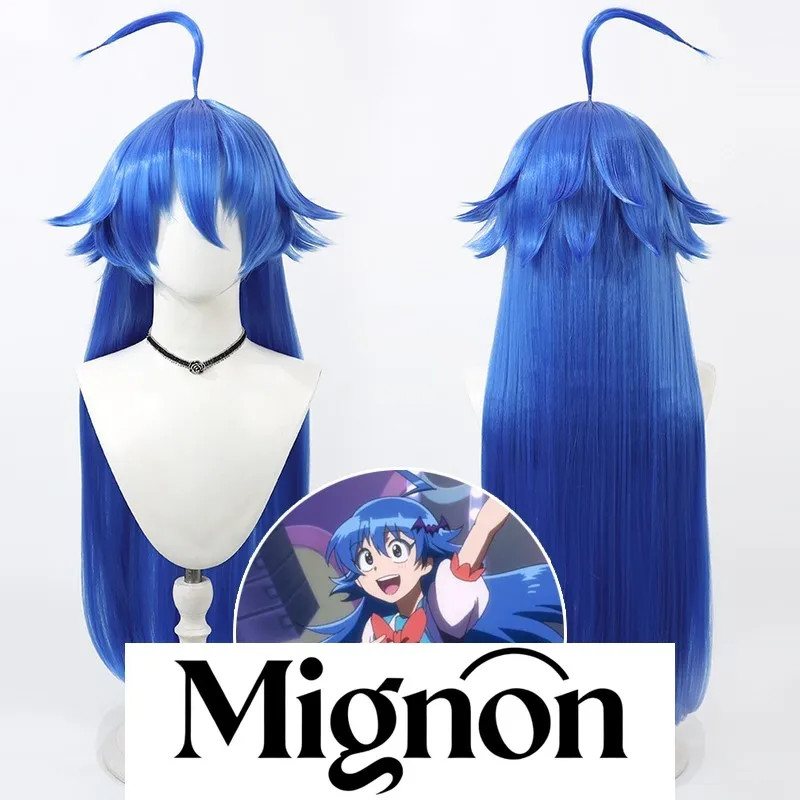 

Добро пожаловать в школу демонов! Парик для косплея Iruma-kun Suzuki Iruma, шапочка для кожи головы с синими волосами