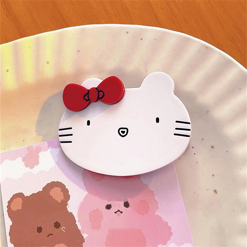 Accessoires pour cheveux de dessin animé Sanurgente, épingle à cheveux mignonne Hello Kitty, pince à frange chat KT doux, ornements coeur Girly, coiffure cadeaux