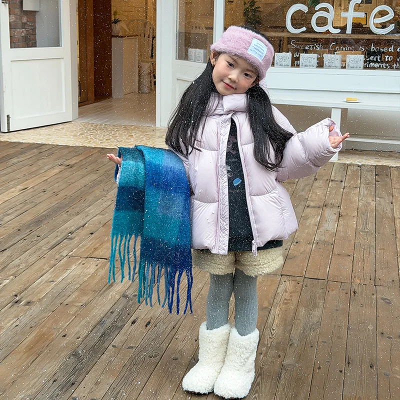 2025 Winter New Fashion Girls Fashion Thickened Light Warm Anti-run Down Comfortable Casual Down Jacket Boutique Clothing
