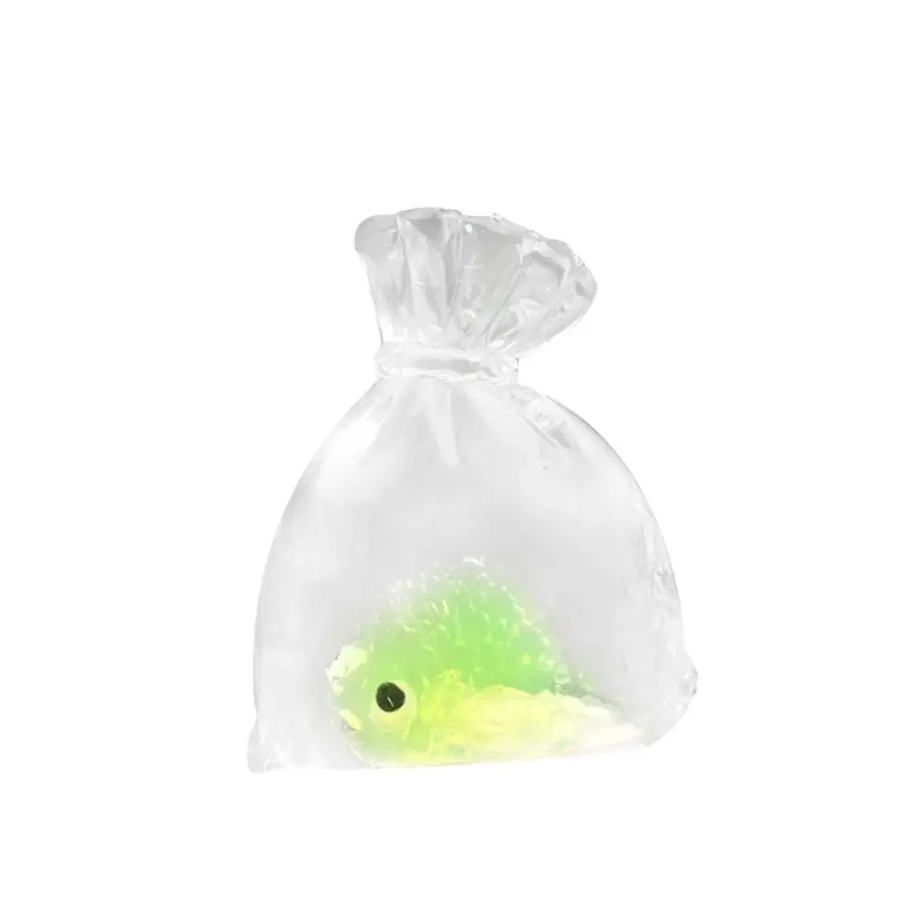 Sac de poisson rouge TPR, 2 pièces, jouets à presser, rebond lent, pincement, jouet anti-Stress, jouet d'évent de poisson rouge doux pour adulte