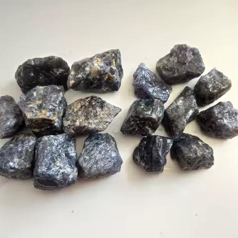 Natural Cordierite Iolite Dichroite Mineral Specimen Water Sapphire Blue Gemstone Jewelry Processing Aquarium Decoration Stone