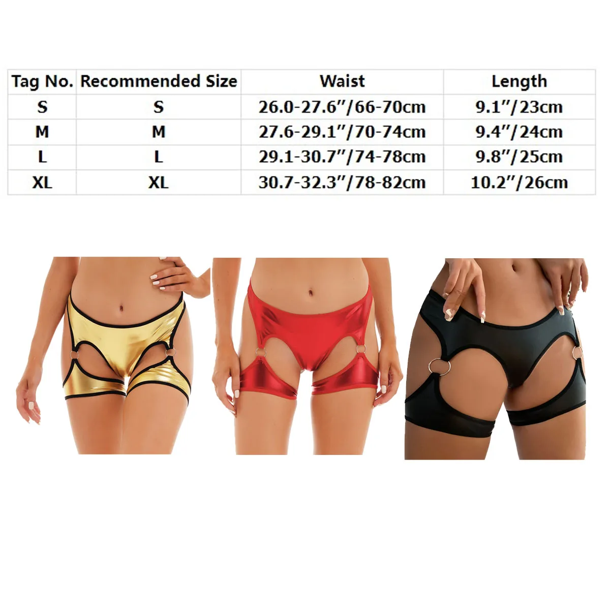 Women Sexy Booty Shorts Mesh See-through Hollow Out High Waist Workout Fitness Shorts Cheer Dance Shorts Pole Dancing Clubwear