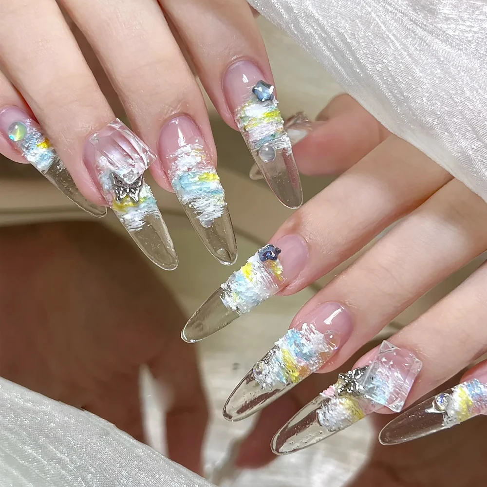 8G/Jar Nail Art Relief Effect Plaster Gel 5D Pink White Flowers Carved Gypsum Adhesive No Need Top Coat Gel Polish Painting Gel