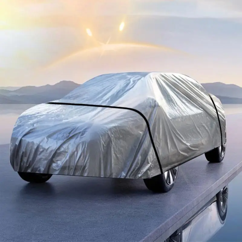 Sturdy Full Exterior Car Cover Portable Waterproof Outdoor Car Covers Snowproof Auto Jacket Vehicle Accessories