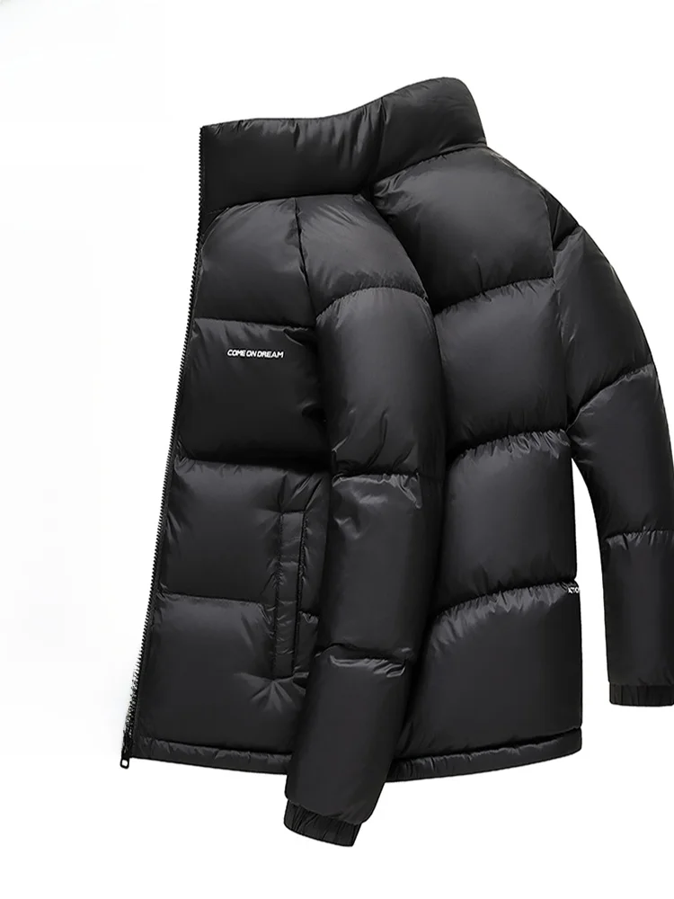 

TUCANO Thiened High Fill Power down Jaet Men's Winter New Casual Warm Outdoor Zipper Sle Double Layer Glued Fabric