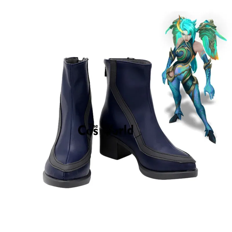 

LOL Lagoon Dragon KaiSa Games Customize Cosplay Shoes Boots