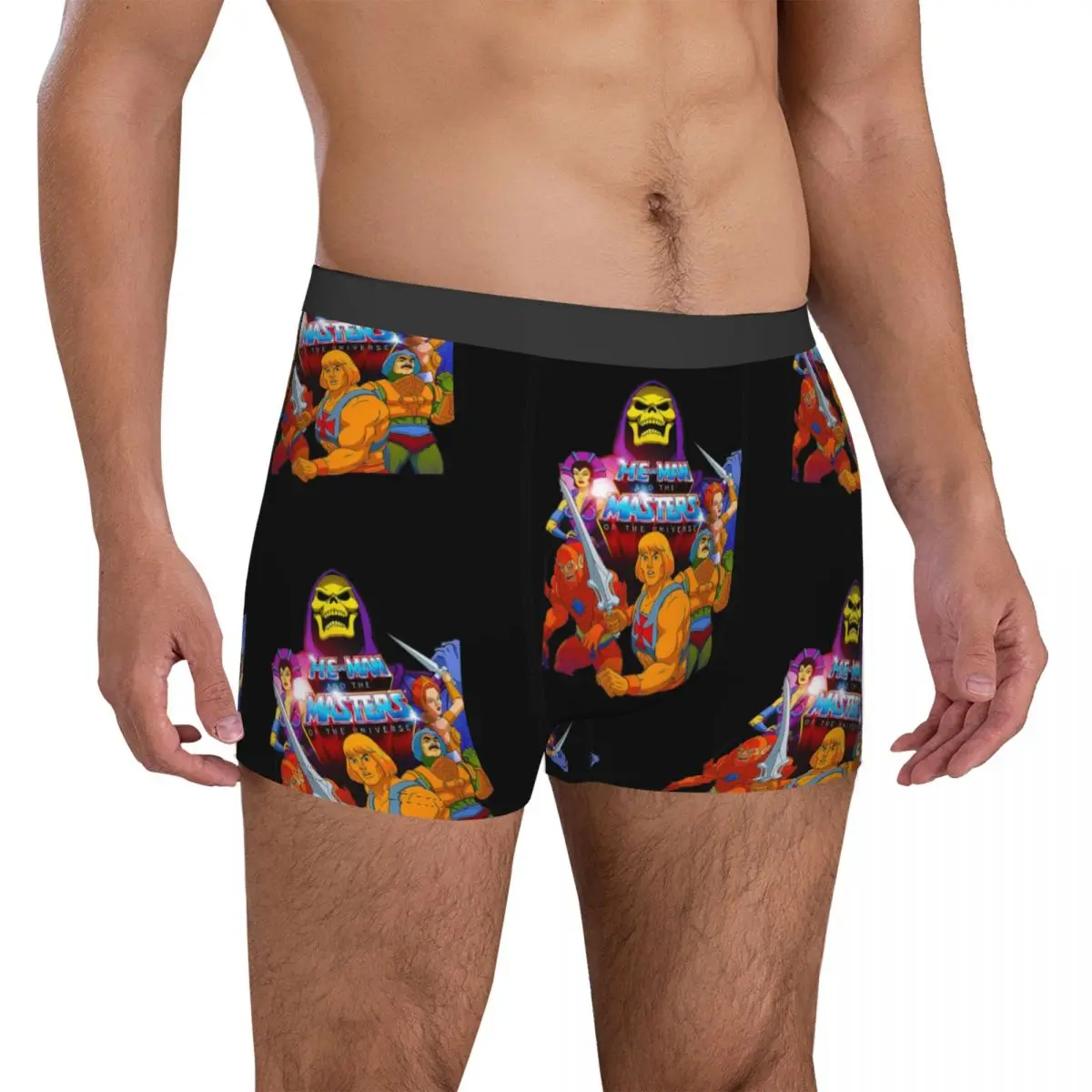 He Man Skull Underwear Masters of The Universe Men Boxer Brief Breathable Boxer Shorts Hot Custom Oversize Panties