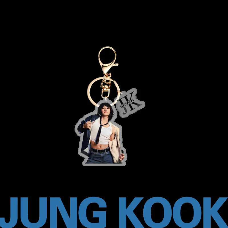 JK ألبوم جديد سبعة نفس سلسلة مفاتيح مصنوعة من الأكريليك مثل المعبود البضائع مروحة تذكارية هدية حلقة تسلق كيرينغ ملحق هدية لمحبي