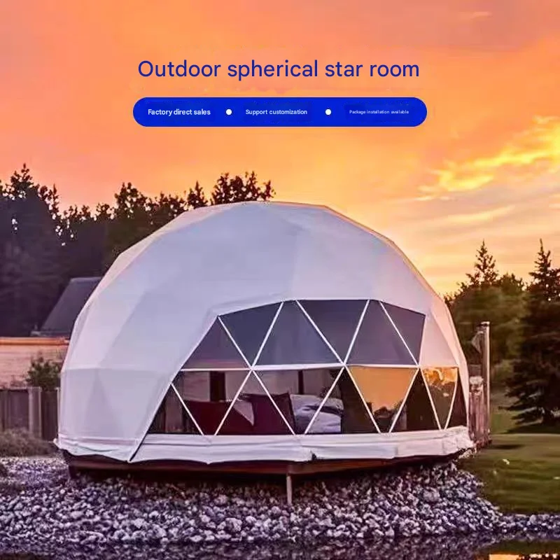 

New Arrivals PVC Fabric Luxury Dome House Tent Glamping Garden Igloo