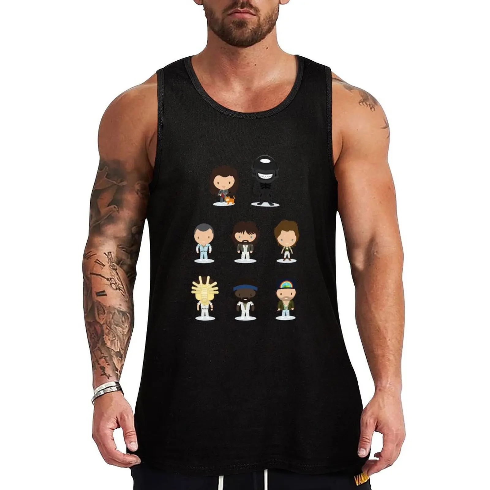 Alien Tank Top gym clothes man fitness t shirt gym