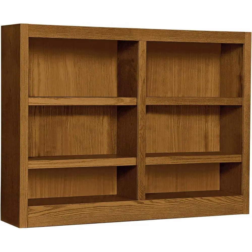 Oak 6-Shelf Double …