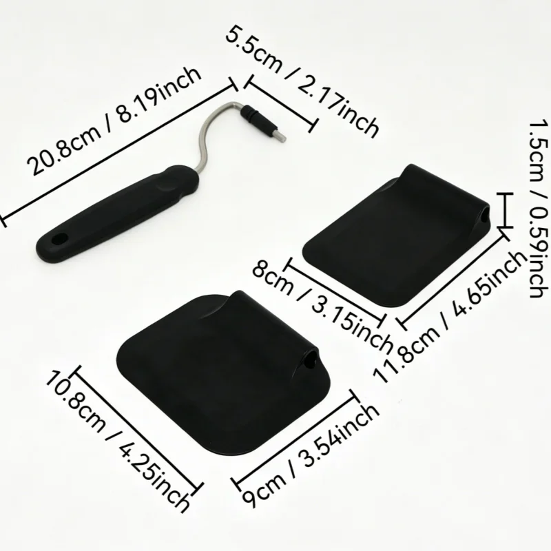 Adjustable-Angle Scraper - A Reusable Non-Stick Cooking Scraper For Frying Eggs And Flipping Them Silicone Metal Scraper