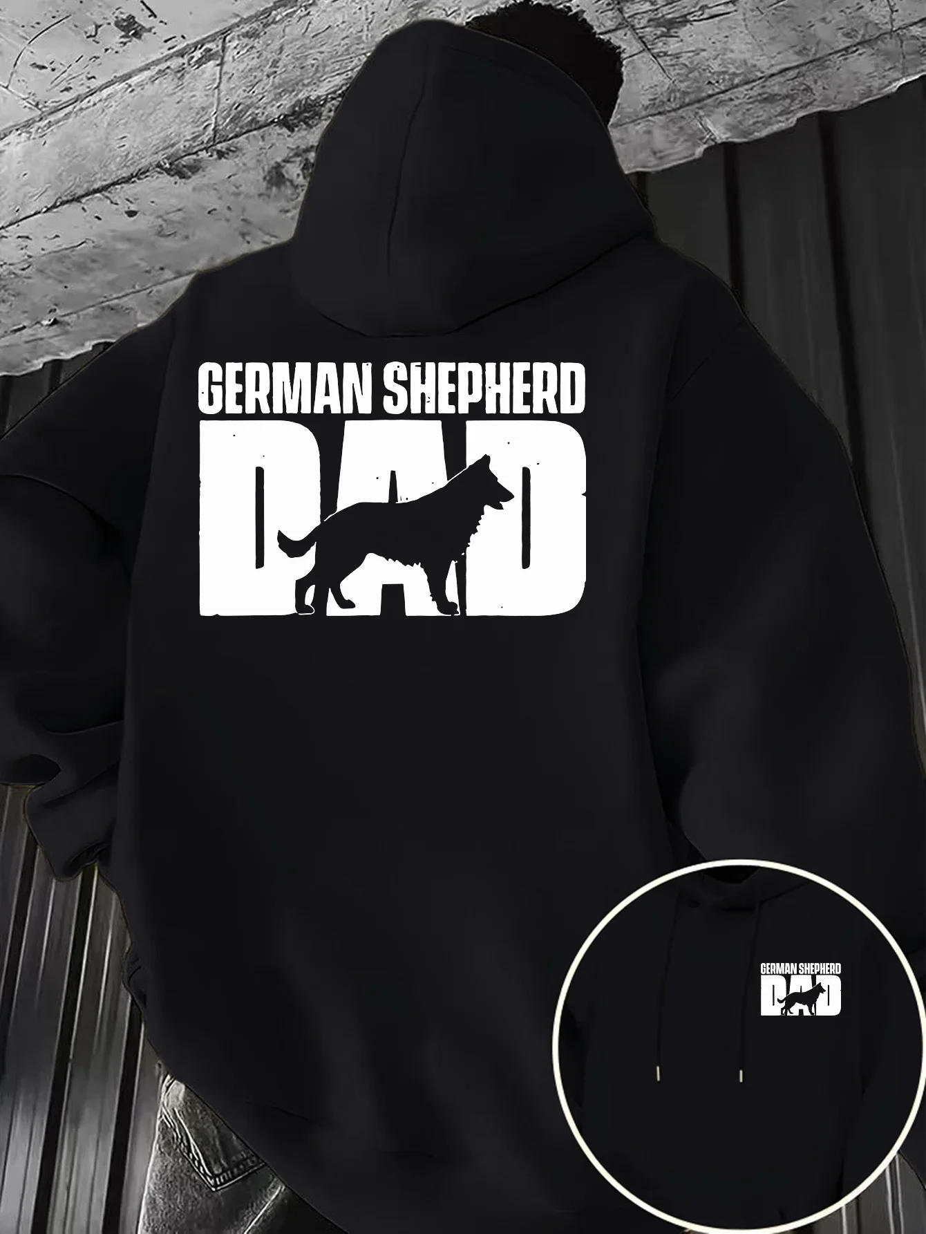 Best-selling Best-selling vintage German Shepherd men's hooded jacket for outdoor street wear, loose-fitting fleece pullover - Aliexpress Deal