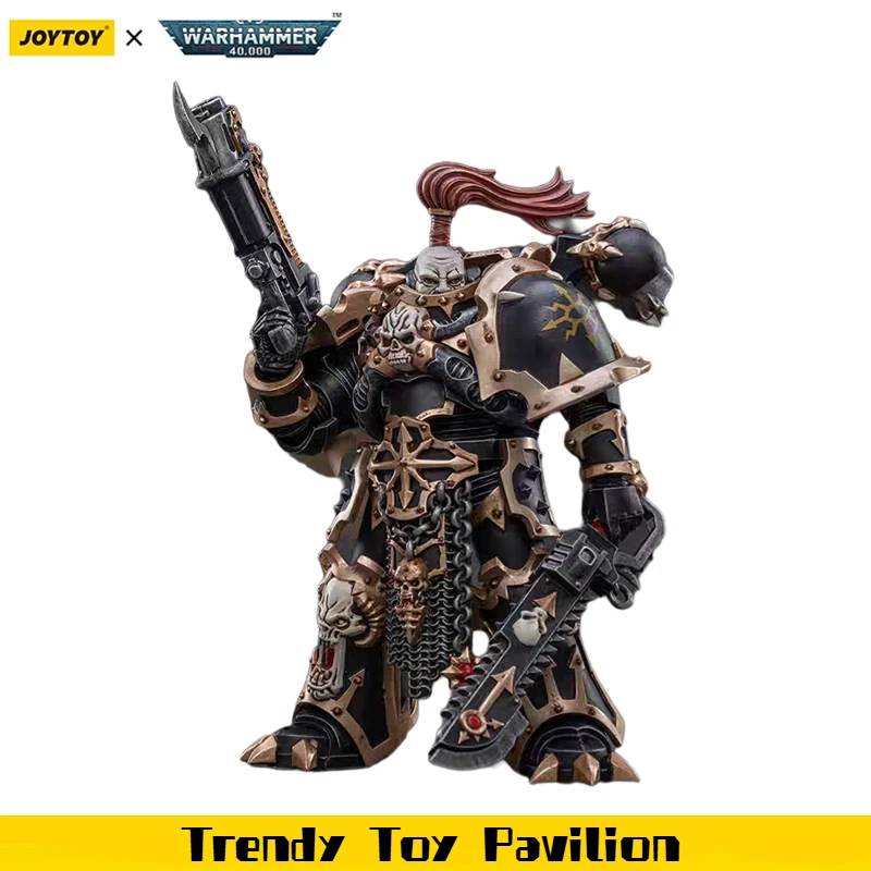 

【JOYTOY】Warhammer 40K Chaos Space Marines Black Legion Havocs Championship Brother Slael 1/18 Фигурка игрушки