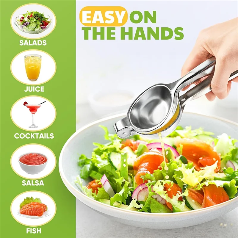 A26F-Zitronenpresse, extra große Zitronenpresse, manueller Zitruspresse aus Edelstahl, Handpresse