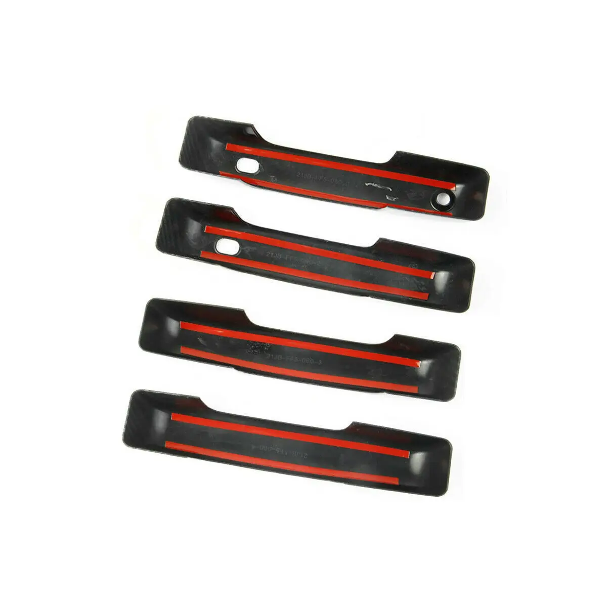 4Pcs For Ford F150 F-150 2021 2022 Carbon Fiber Side Door Handle Cover Trim Set
