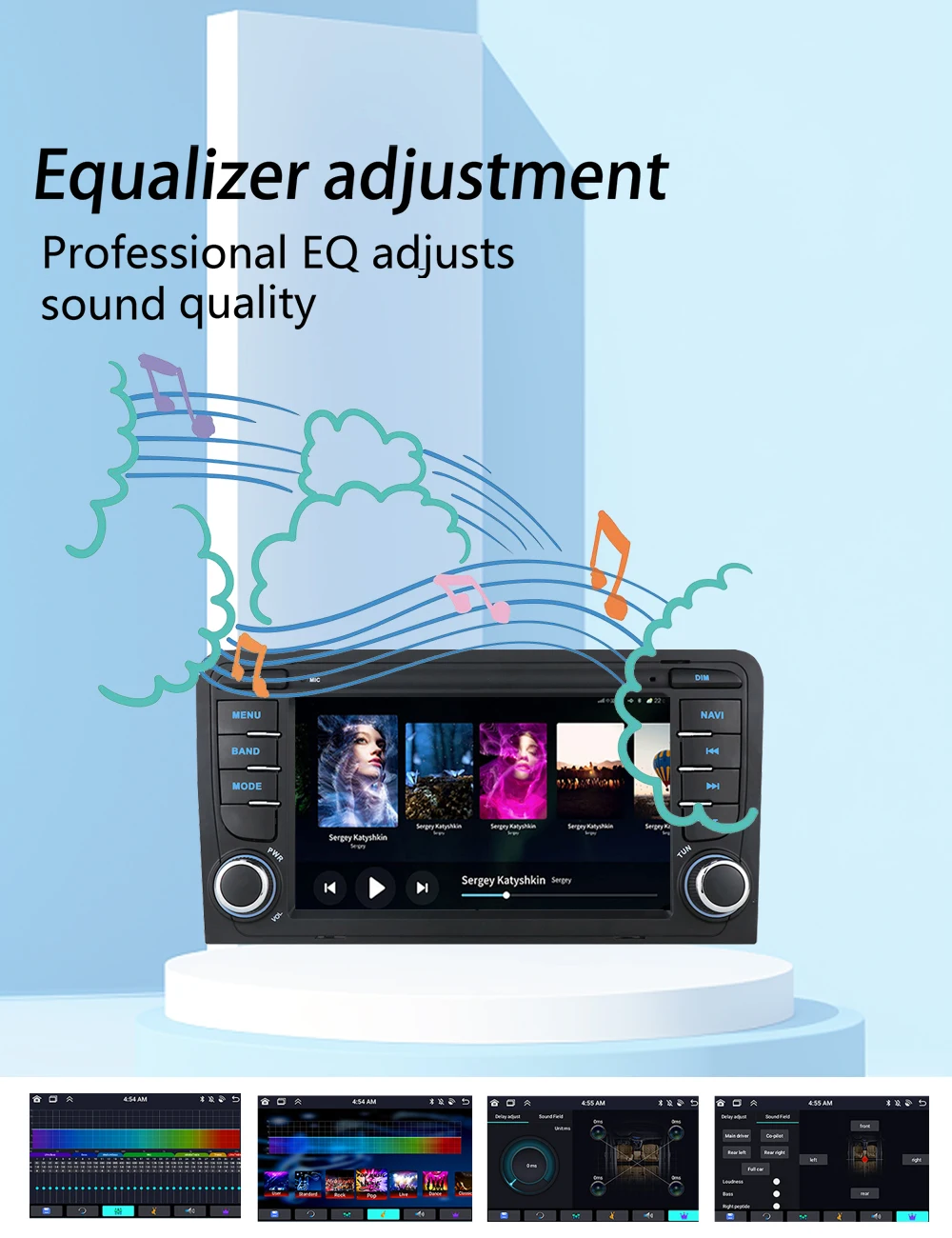 راديو تلقائي 7 بوصة Android13 لأودي A3 8P 2003-2010 S3 RS3 Carplay سيارة الوسائط المتعددة RDS WIFI GPS 2din Autoradio AI صوت 8 النوى