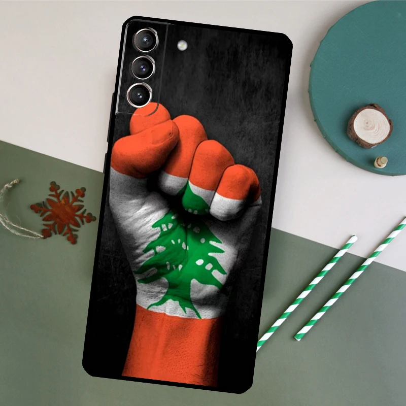 Lebanon Flag Case For Samsung Galaxy S23 S22 S21 Ultra S20 FE S10 S9 Note 10 Plus Note 20 Ultra Cover