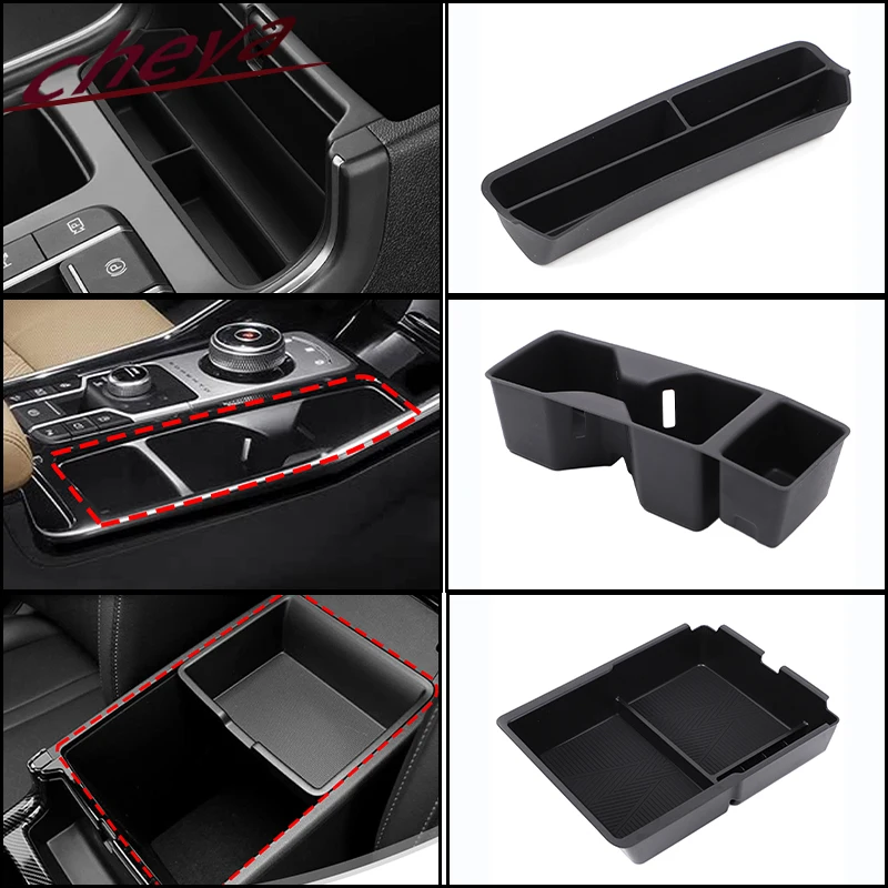 For Kia Sorento 2021-2025 Car center armrest box storage box Armrest Box Tray Organizer Car Interior Accessories Black