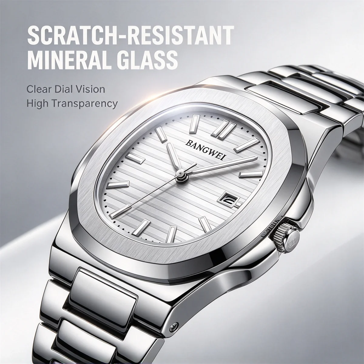 LIGE 2026 New Luxury Men Quartz Watches 30M Waterproof Automatic Date Watch Man Stainless Steel Sport Chronograph Watch for Men