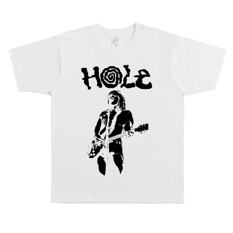 Alternative Rock Band Hole Courtney Love Graphic T Shirt Men Women's Vintage Gothic Oversized Tshirt Men's Pure Cotton T-shirts