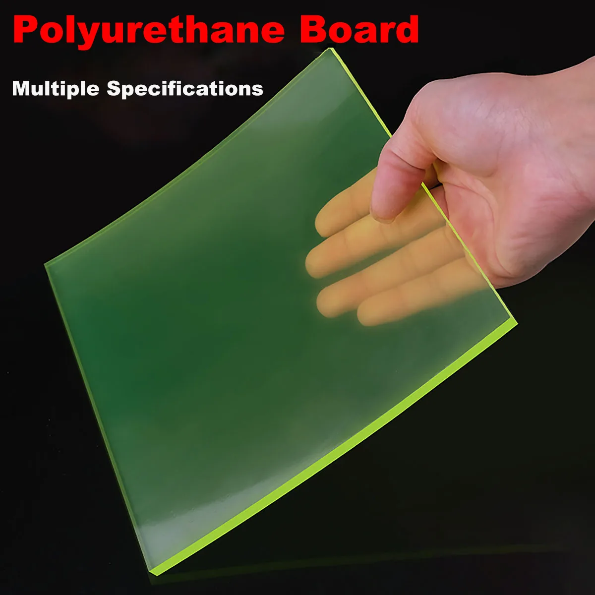 

1Pcs High Elastic PU Plate Thickness 1/2/3/4/5/6/8/10/12/15/20mm W100-500mm Polyurethane Sheet Rubber Sheet Damping Cushion