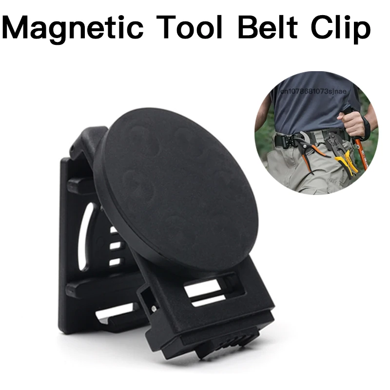 

Heavy-Duty Magnetic Tool Belt Clip Non-Slip Magnet Tool Holder Belt for Hammer Screwdrivers Adjustable Wrench Magnetic Tool Belt