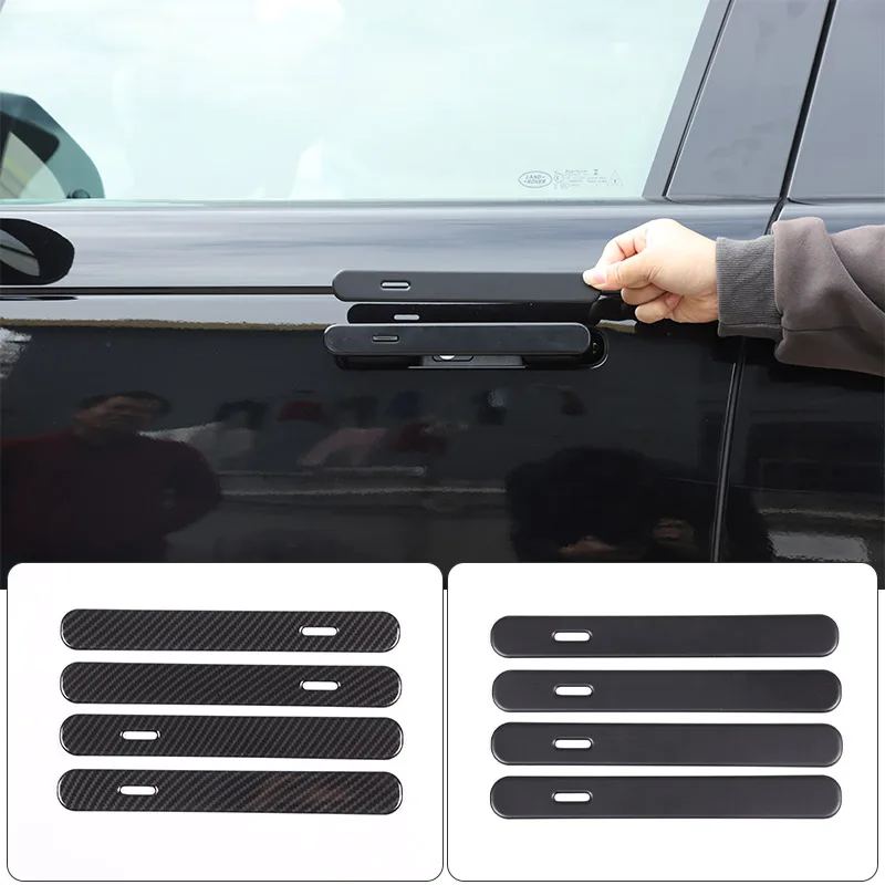 ABS Carbon Fiber/Matte black For Land Rover Range Rover Sport  Vogue L460 2023 2024 Exterior Door Handle Trim Car Accessories