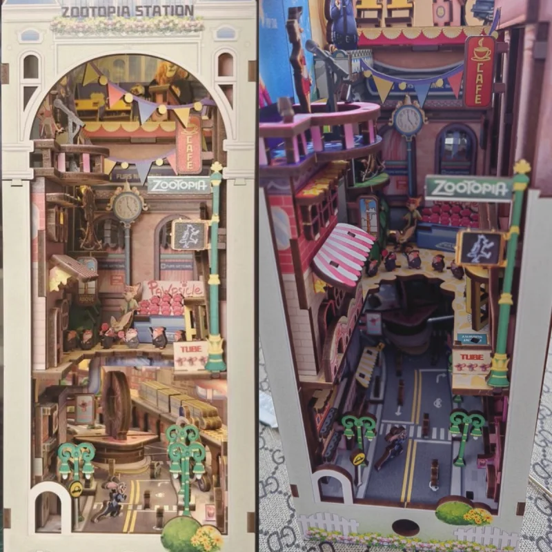 

In Stcok Original Disney Zootopia Book Stand 3d Toy Rabbit Judy And Nick Kawaii Birthday Ornament Toy Model Surprise Xmax Gift