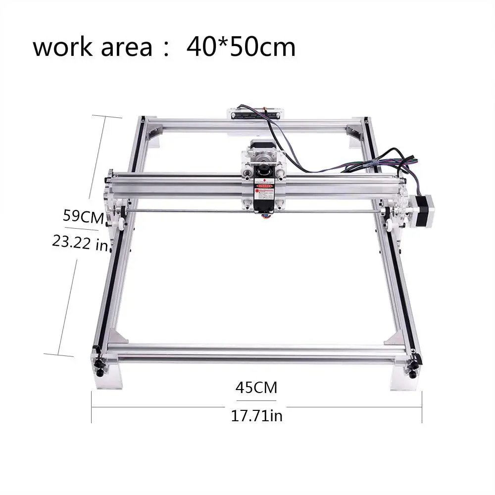 TWOWIN-Machine à graver au laser, 20W, pour bureau, en verre, imprimante CNC, zone de travail 400m x 500m, routeur à bois