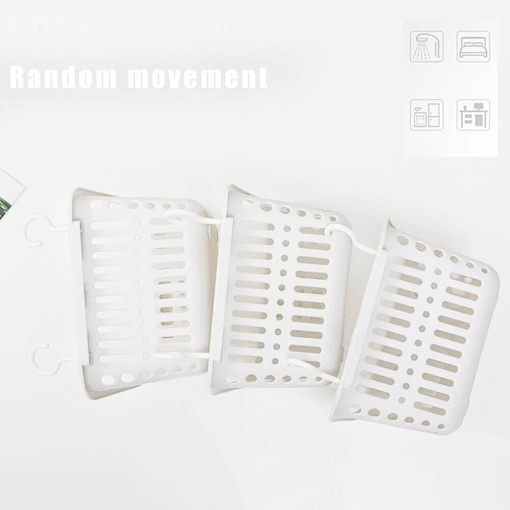 回転フック付きプラスチック製ハンギングシャワーバスケット、多機能バスルームアクセサリー、キッチン雑貨オーガナイザー