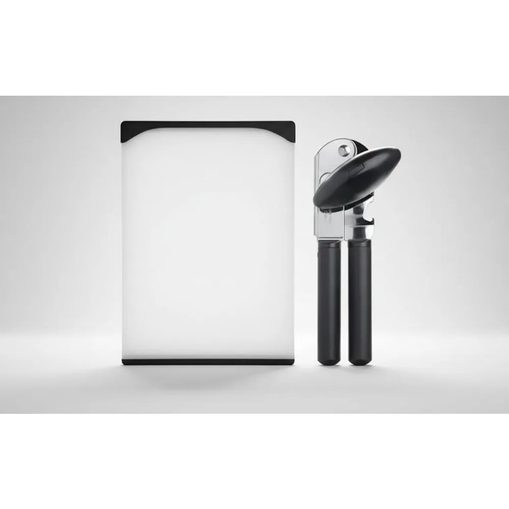 

Premium Non-Slip Cutting Board with Easy-Grip Can Opener - Kitchen Essentials for Home Cooks